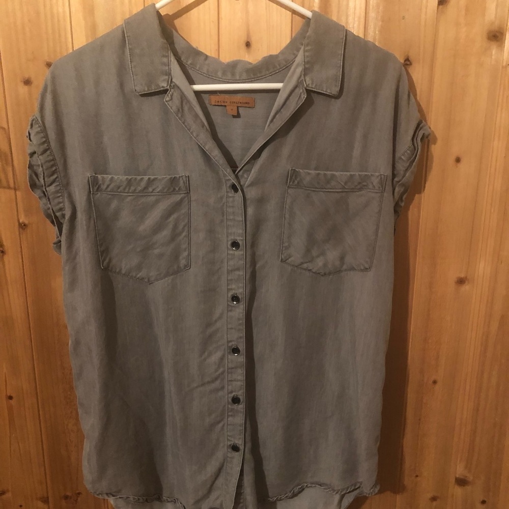 Button up t-shirt